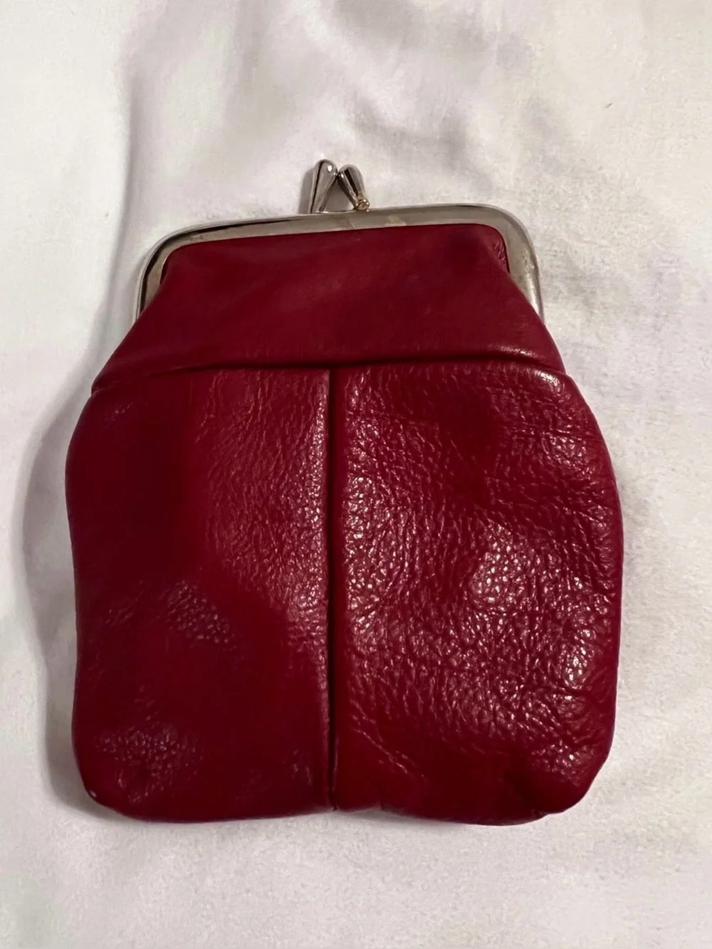 Buxton Hudson Leather Pik-Me-Up Triple Frame Coin Purse